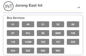 jurong east bus services