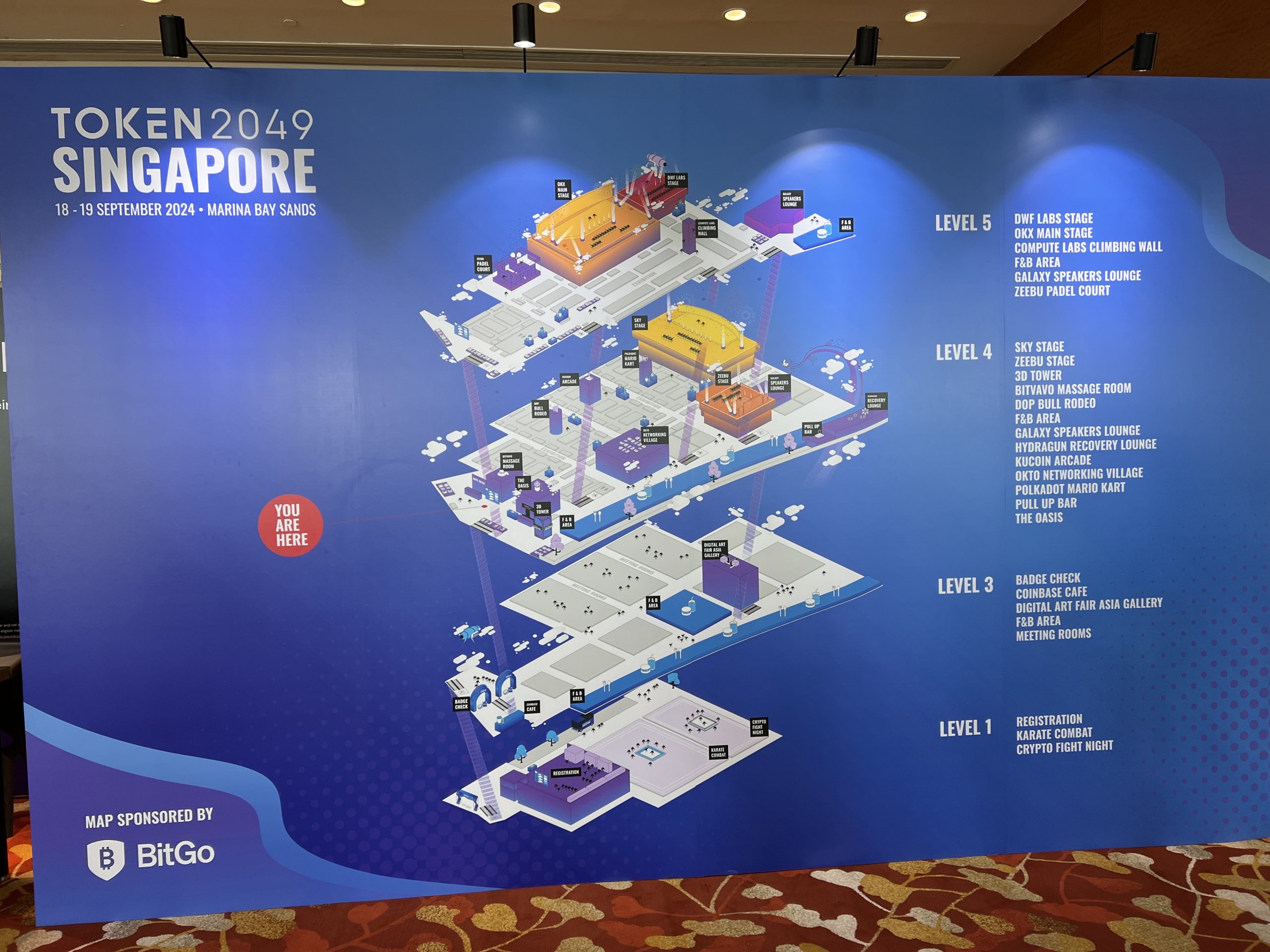 TOKEN2049 Singapore hall maps